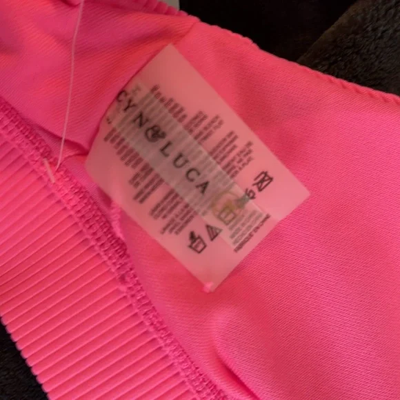 NWT CYN & LUCA Dry Goods pink swim top - Picture 4 of 5